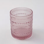 La Mesa 4 Pcs Tumbler Glass Set, Pink 8*8*10 Cm image number 3