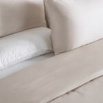 Boutique Blanche 3pcs cotton duvet cover 260*200cm 300 thread count beige image number 2