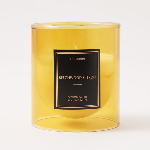 Beechwood And Citron Scented Glass Candle image number 0