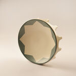 La Mesa porcelain serving plate Taibah collection, green 30*7.5cm image number 2