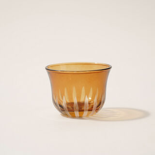 Dallaty 6pcs glass coffee set brown