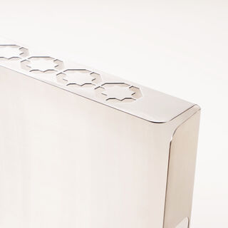 Dallaty steel serving tray 50*31*4.5cm, silver