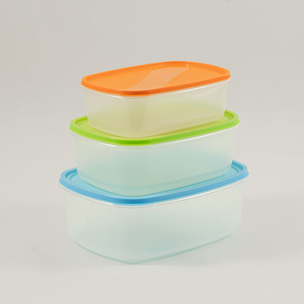 Pentola 7pcs plastic rectangular food container set with lids image number 6