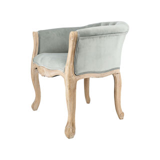 Armchair Grey Velvet