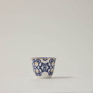 Dallaty blue and gold porcelain tea and coffee cups set 18 pcs