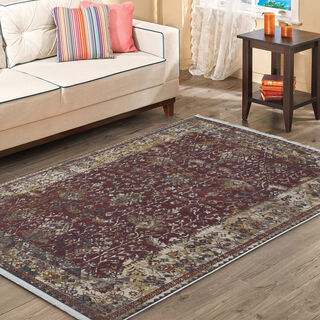 Cottage Silky Carpet Velvet Maroon 160X230 Cm