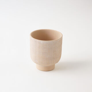 Homez ceramic vase 12*12*13.5cm, beige