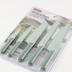 Alberto stainless steel knife set 5pcs, green image number 1