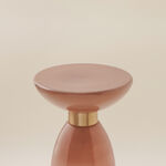 Homez glass side table 30*56cm, brown image number 2