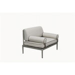Homez Aluminiuminum Single Sofa, Beige 74.5*70*81.5 Cm image number 1