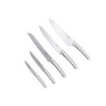Alberto stainless steel knife set with wooden knife block 5 pcs image number 2