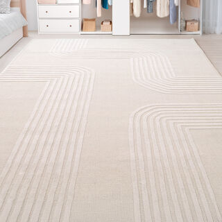 Cottage tufted beige rug 160*230cm