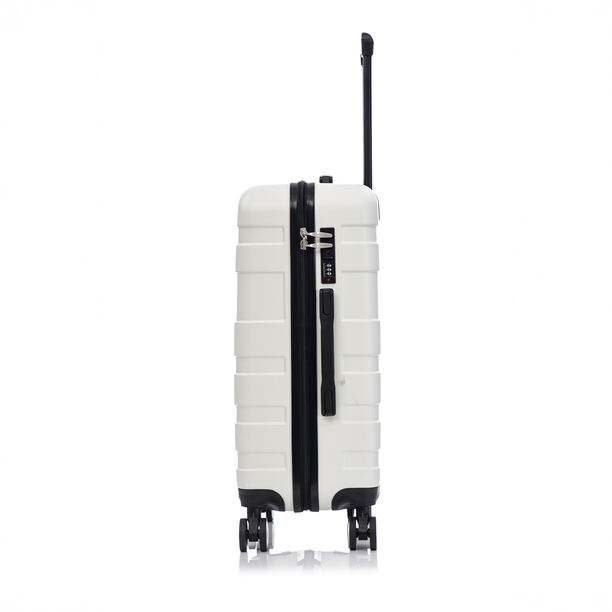 Travel Vision 3 Pieces Abs Wheeled Luggage Set, White image number 2