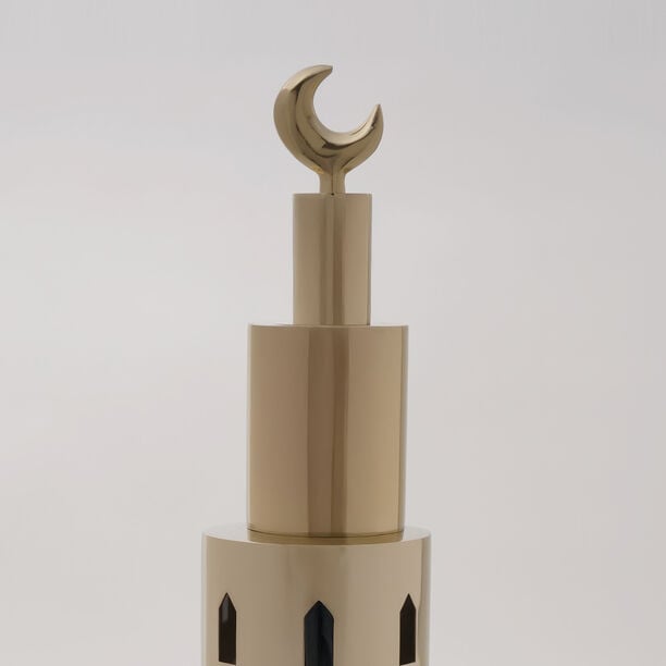 Homez Ramora Collection Lantern, Gold, 11*11*47 Cm image number 2