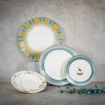 La Mesa white porcelain 16 pc dinner set image number 7