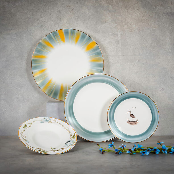 La Mesa white porcelain 16 pc dinner set image number 7