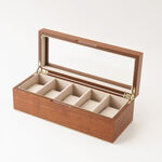 Homez watch box 5 divisions 30*12*7cm, brown image number 2