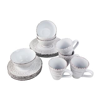 Dinner Set 16 Pieces White 