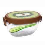 Snips Plastic Kiwi Fruit Saver With Lid Green Color image number 0