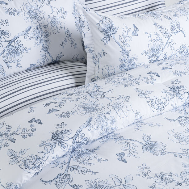 Cottage icy floral 6pc comforter queen blue 200*240 cm image number 2