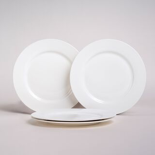 La Mesa New Bone Dinner Plate 4 Pieces Set 10.5"