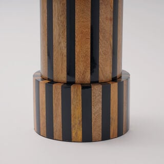 Homez Samrah Collection Decoration Item, Black & Brown, 17.5*40 Cm