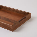 Dallaty natural wood serving tray 50*35*7cm, brown image number 1
