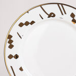 La Mesa white/gold porcelain 18 pc dinner set image number 2