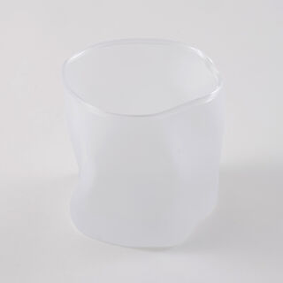 La Mesa 4 Pcs Tumbler Glass Set, Frosted White 8.5*8.5*8.5 Cm