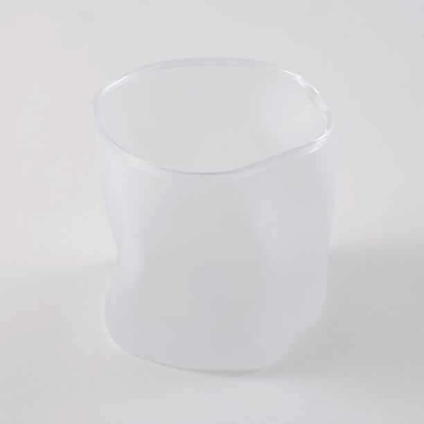 La Mesa 4 Pcs Tumbler Glass Set, Frosted White 8.5*8.5*8.5 Cm image number 2
