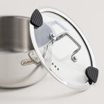 Alberto stainless steel 8pcs cookware set, silver image number 8