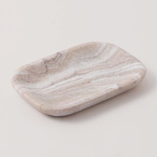 هومز صحن صابون مجموعة دانز 13.4*9.3*1.7سم، بيج