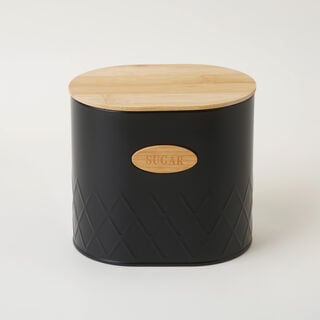 ألبرتو حافظات تخزين 5قطع معدنية، أسود 34.5*22*25 سم