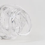 Homez glass twist home accent clear 15*15*15cm image number 2