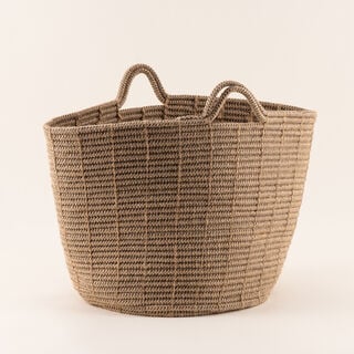Homez jute storage basket woven 39*39*34cm, brown