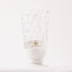 Homez glass candle with banswara marble base in gift box image number 0