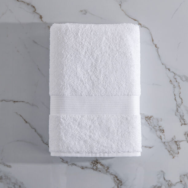 Boutique Blanche White Egyptian Cotton Luxury Bath Towel, 140*70 Cm image number 0