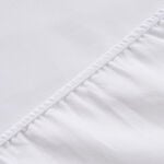 Boutique Blanche Fitted Sheet 100% Cotton 300Tc Sateen Queen, White 160*200 Cm image number 1