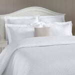 Duvet Cover Set 3 Pieces Cotton King Size Embroidery White  image number 3