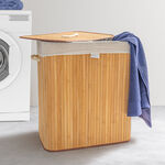 Cottage bamboo hamper 52*32*60 cm image number 6