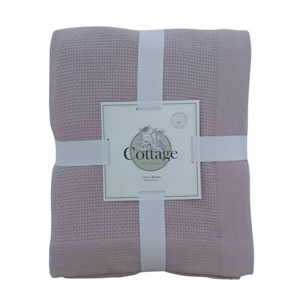 Cottage Cotton Blanket King Royal Purple image number 0