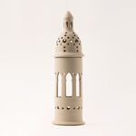 Homez beige metal candle holder 11.3*11.3*38.2 cm image number 0