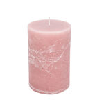 Pillar Candle Rustic, Dust Pink Hibiscus  image number 0