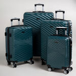 Travel vision durable ABS 4 pcs luggage set, dark green image number 3