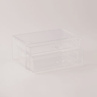 هومز منظم مكياج بلاستيك 23.8*15.3*10.8 سم