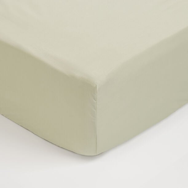 Boutique Blanche Fitted Sheet 100% Cotton 200Tc Percale Super King, Sea Green 200*200 Cm image number 0
