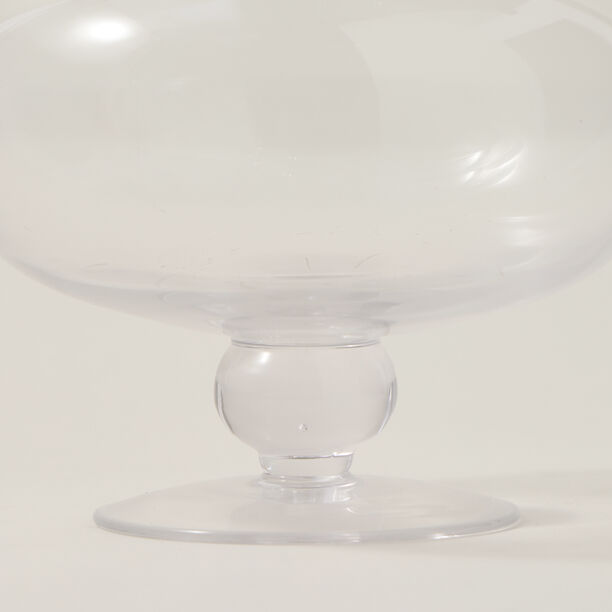 Alberto transparent glass candy jar with lid & base image number 3