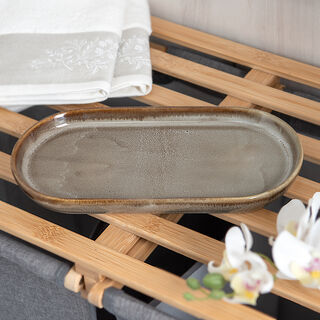 Homez glossed stone bath tray