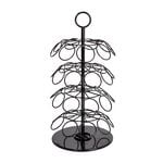 Coffee Capsule Stand 4 Layers With Rotate Base Steel Black Coated image number 1