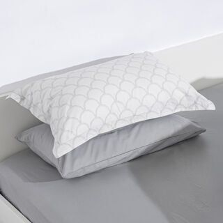 Cottage 4pc cotton twin comforter set 240*160cm, geo grey pattern